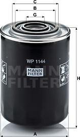 Mann-Filter WP 1144 - Oil Filter autospares.lv