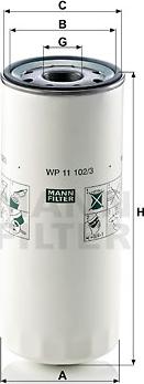 Mann-Filter WP 11 102/3 - Oil Filter autospares.lv