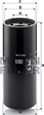 Mann-Filter WP 12 300 - Oil Filter autospares.lv
