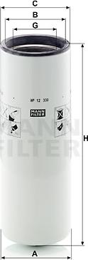 Mann-Filter WP 12 330 - Oil Filter autospares.lv