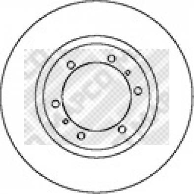 Mapco 45546 - Brake Disc autospares.lv