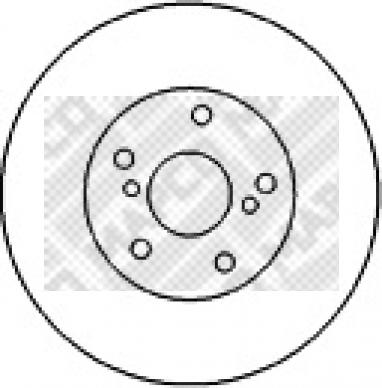 Mapco 45551 - Brake Disc autospares.lv