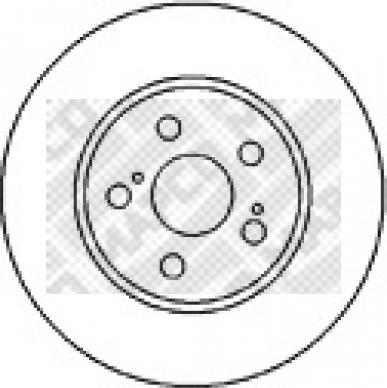 Mapco 45558 - Brake Disc autospares.lv