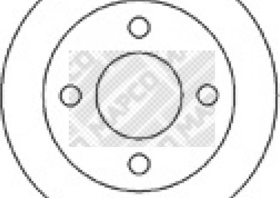 Mapco 45500 - Brake Disc autospares.lv