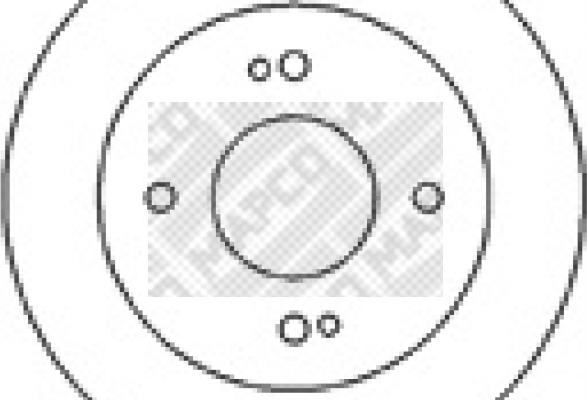 Mapco 45507 - Brake Disc autospares.lv