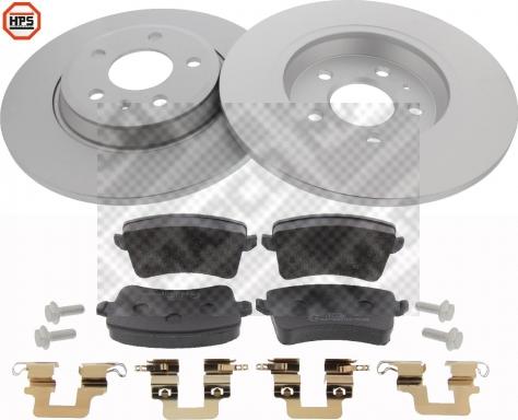 Mapco 47904HPS - Brake Set, disc brakes autospares.lv