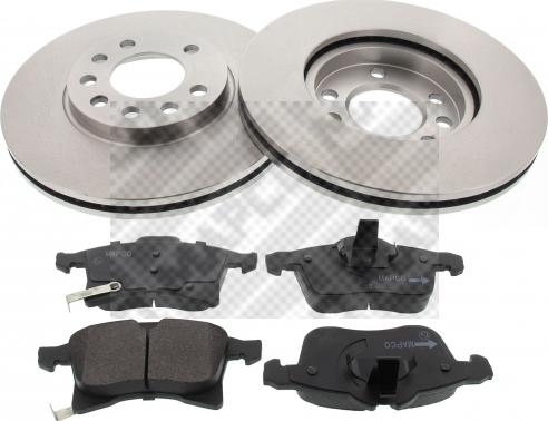 Mapco 47912 - Brake Set, disc brakes autospares.lv