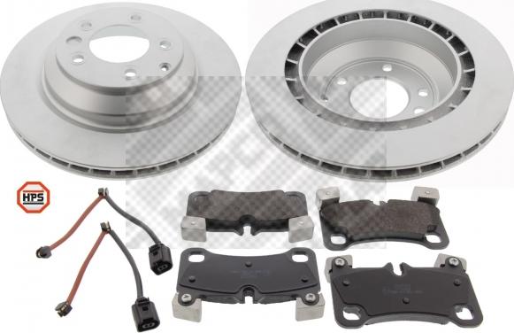 Mapco 47983HPS - Brake Set, disc brakes autospares.lv