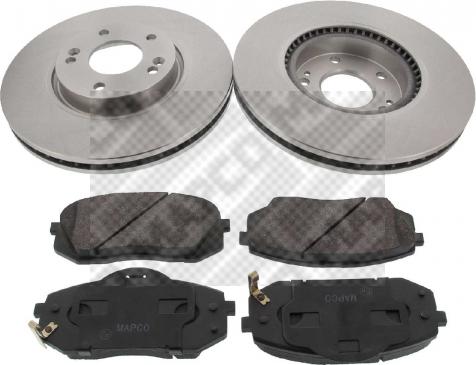 Mapco 47938 - Brake Set, disc brakes autospares.lv