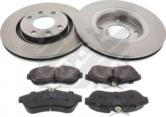 Mapco 47456 - Brake Set, disc brakes autospares.lv