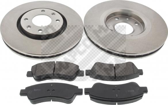 Mapco 47458 - Brake Set, disc brakes autospares.lv