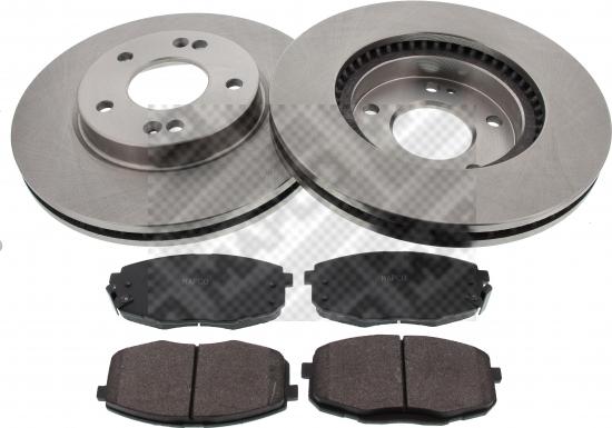 Mapco 47554 - Brake Set, disc brakes autospares.lv