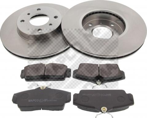 Mapco 47502 - Brake Set, disc brakes autospares.lv