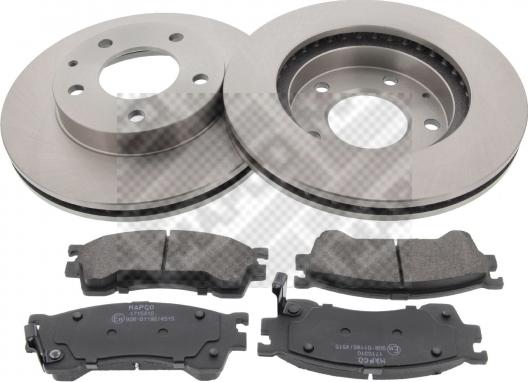 Mapco 47511 - Brake Set, disc brakes autospares.lv