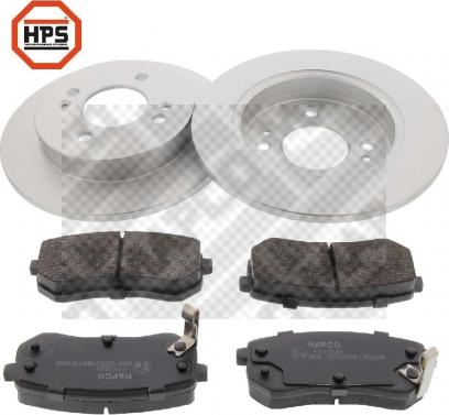 Mapco 47513HPS - Brake Set, disc brakes autospares.lv