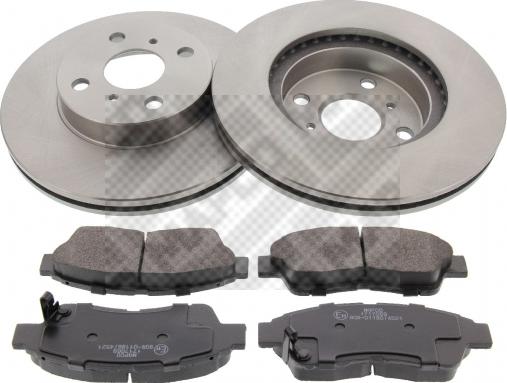 Mapco 47532 - Brake Set, disc brakes autospares.lv