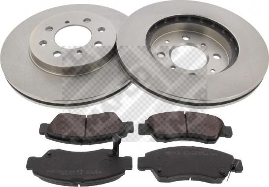 Mapco 47522 - Brake Set, disc brakes autospares.lv