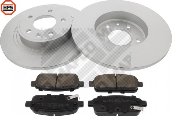 Mapco 47699HPS - Brake Set, disc brakes autospares.lv