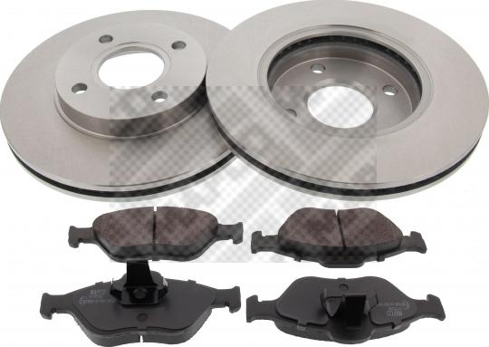 Mapco 47654 - Brake Set, disc brakes autospares.lv