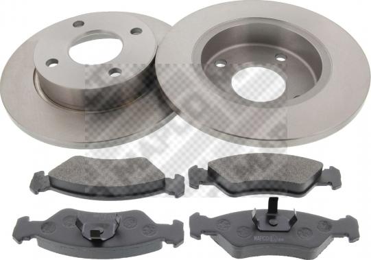 Mapco 47653 - Brake Set, disc brakes autospares.lv