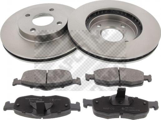 Mapco 47657 - Brake Set, disc brakes autospares.lv