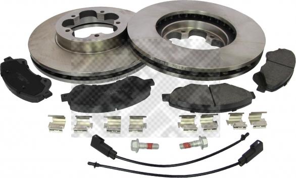 Mapco 47666 - Brake Set, disc brakes autospares.lv