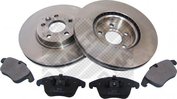 Mapco 47661 - Brake Set, disc brakes autospares.lv