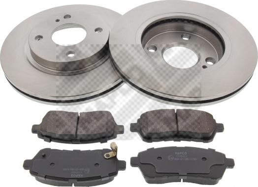 Mapco 47663 - Brake Set, disc brakes autospares.lv