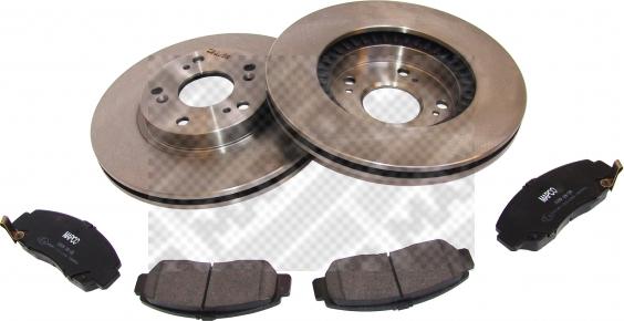 Mapco 47604 - Brake Set, disc brakes autospares.lv