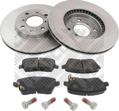 Mapco 47685 - Brake Set, disc brakes autospares.lv