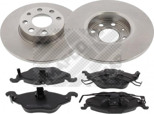 Mapco 47682 - Brake Set, disc brakes autospares.lv