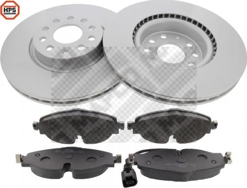 Mapco 47634HPS - Brake Set, disc brakes autospares.lv