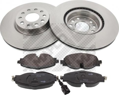 Mapco 47634 - Brake Set, disc brakes autospares.lv