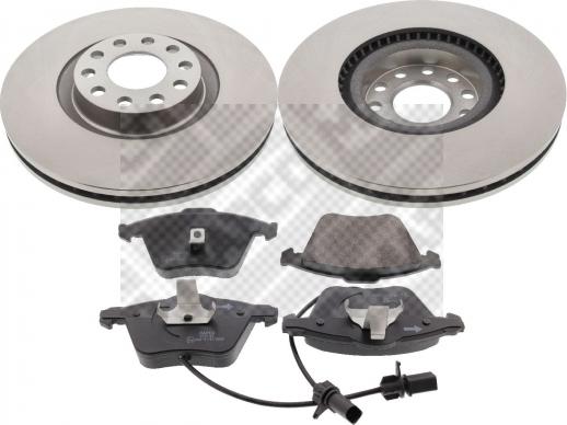 Mapco 47638 - Brake Set, disc brakes autospares.lv