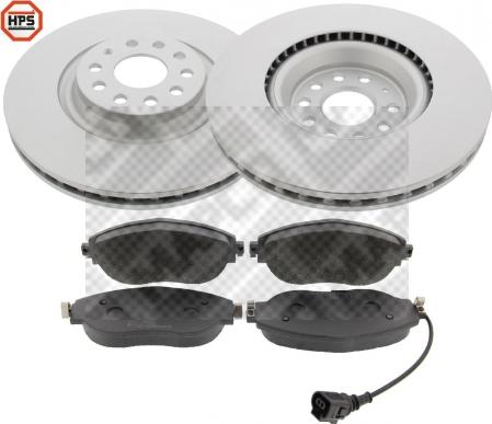 Mapco 47633HPS - Brake Set, disc brakes autospares.lv