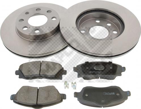 Mapco 47672 - Brake Set, disc brakes autospares.lv