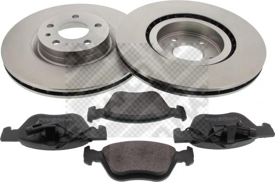 Mapco 47016 - Brake Set, disc brakes autospares.lv