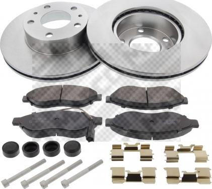 Mapco 47037 - Brake Set, disc brakes autospares.lv