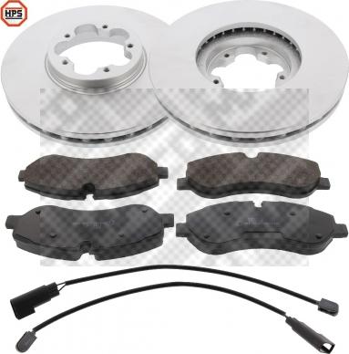 Mapco 47025HPS - Brake Set, disc brakes autospares.lv