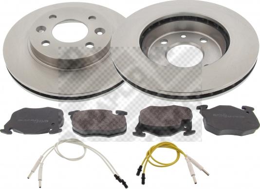 Mapco 47155 - Brake Set, disc brakes autospares.lv