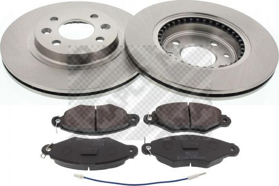 Mapco 47156 - Brake Set, disc brakes autospares.lv