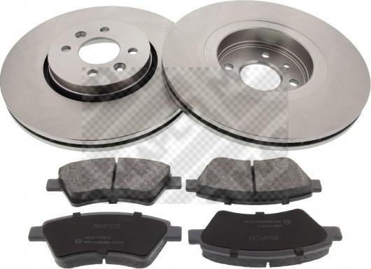 Mapco 47163 - Brake Set, disc brakes autospares.lv