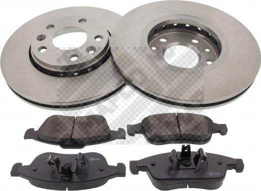 Mapco 47177 - Brake Set, disc brakes autospares.lv