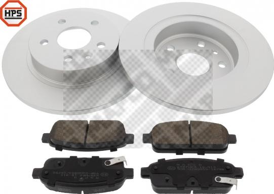 Mapco 47854HPS - Brake Set, disc brakes autospares.lv