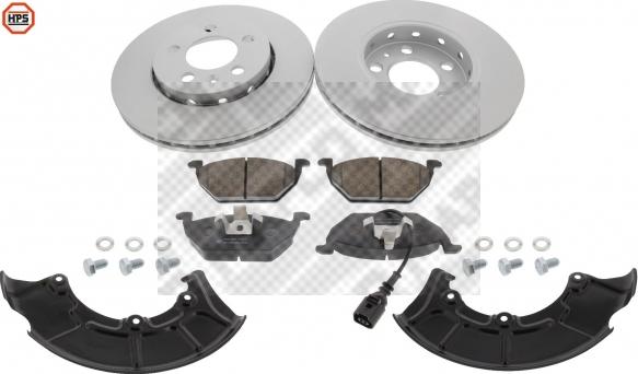 Mapco 47855/9HPS - Brake Set, disc brakes autospares.lv