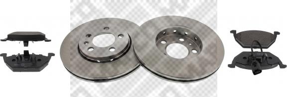 Mapco 47855 - Brake Set, disc brakes autospares.lv