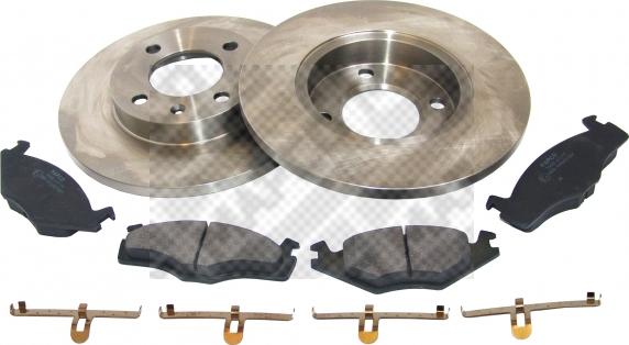 Mapco 47863 - Brake Set, disc brakes autospares.lv