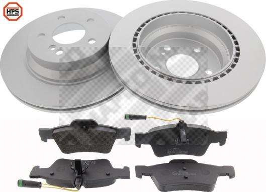 Mapco 47814HPS - Brake Set, disc brakes autospares.lv