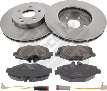 Mapco 47810 - Brake Set, disc brakes autospares.lv