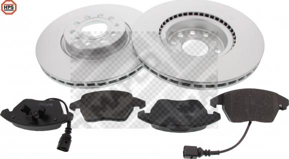 Mapco 47833HPS - Brake Set, disc brakes autospares.lv